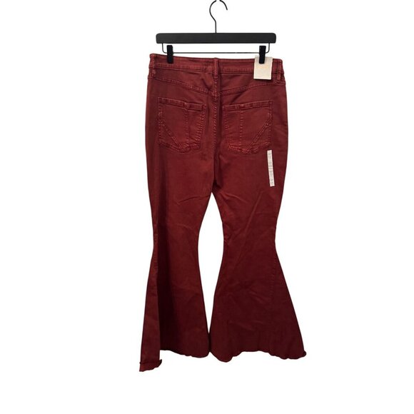 NWT Shyanne high rise flare rust jeans size 34/34 - Picture 2 of 3